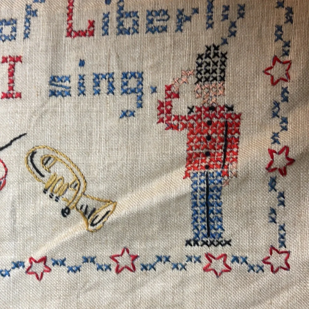 Homemade cross stitch tapestry needs frame